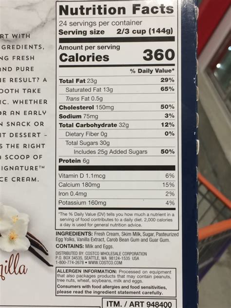 There are 490 calories in a Gotta Have It <strong>Vanilla</strong> Lite No Sugar Added <strong>Ice Cream</strong> from Cold Stone Creamery. . Costco food court vanilla ice cream ingredients